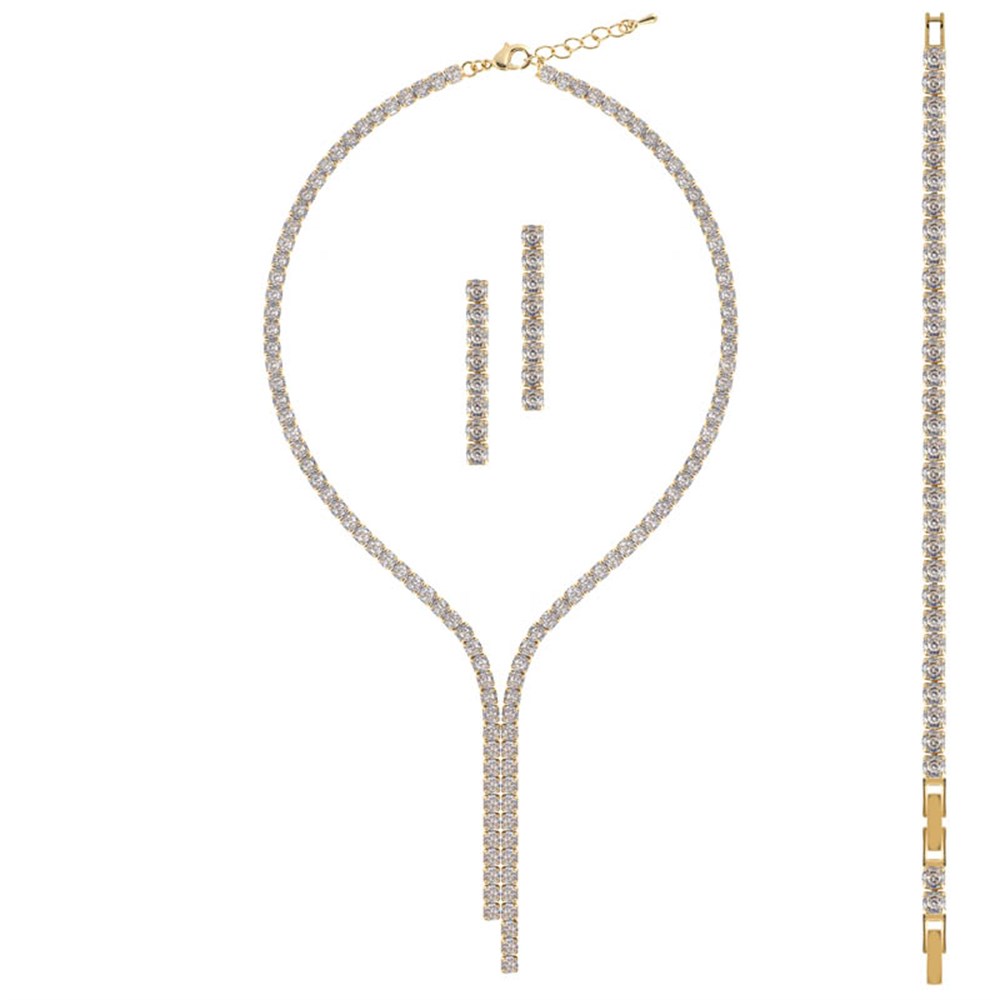 Rainfall Kolye Küpe Bileklik Set