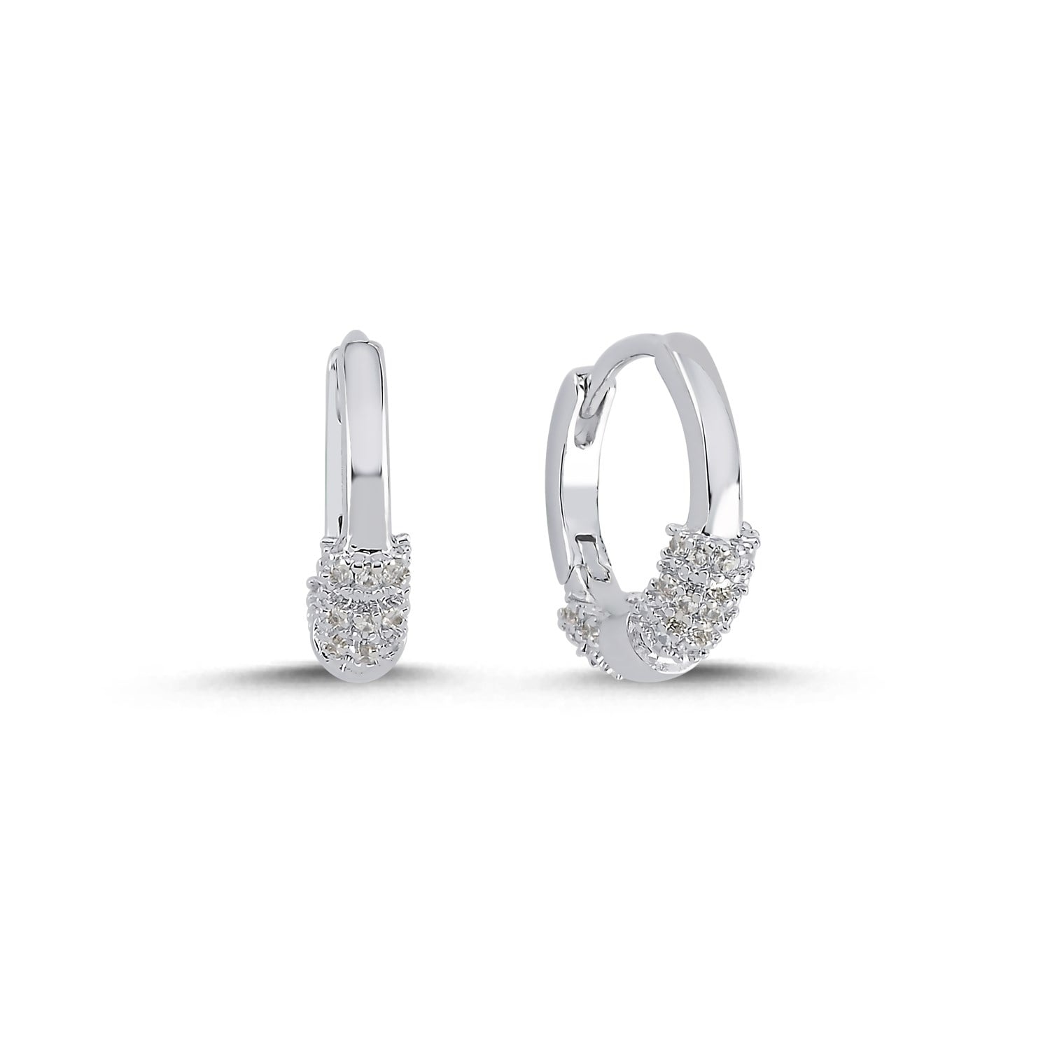 Swan Rhodium Küpe