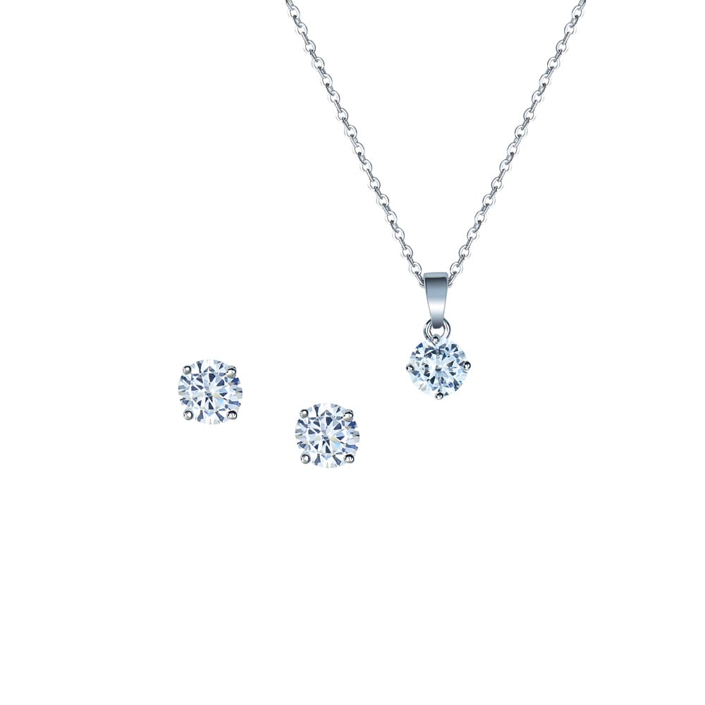 Tektaş Kolye Küpe Set