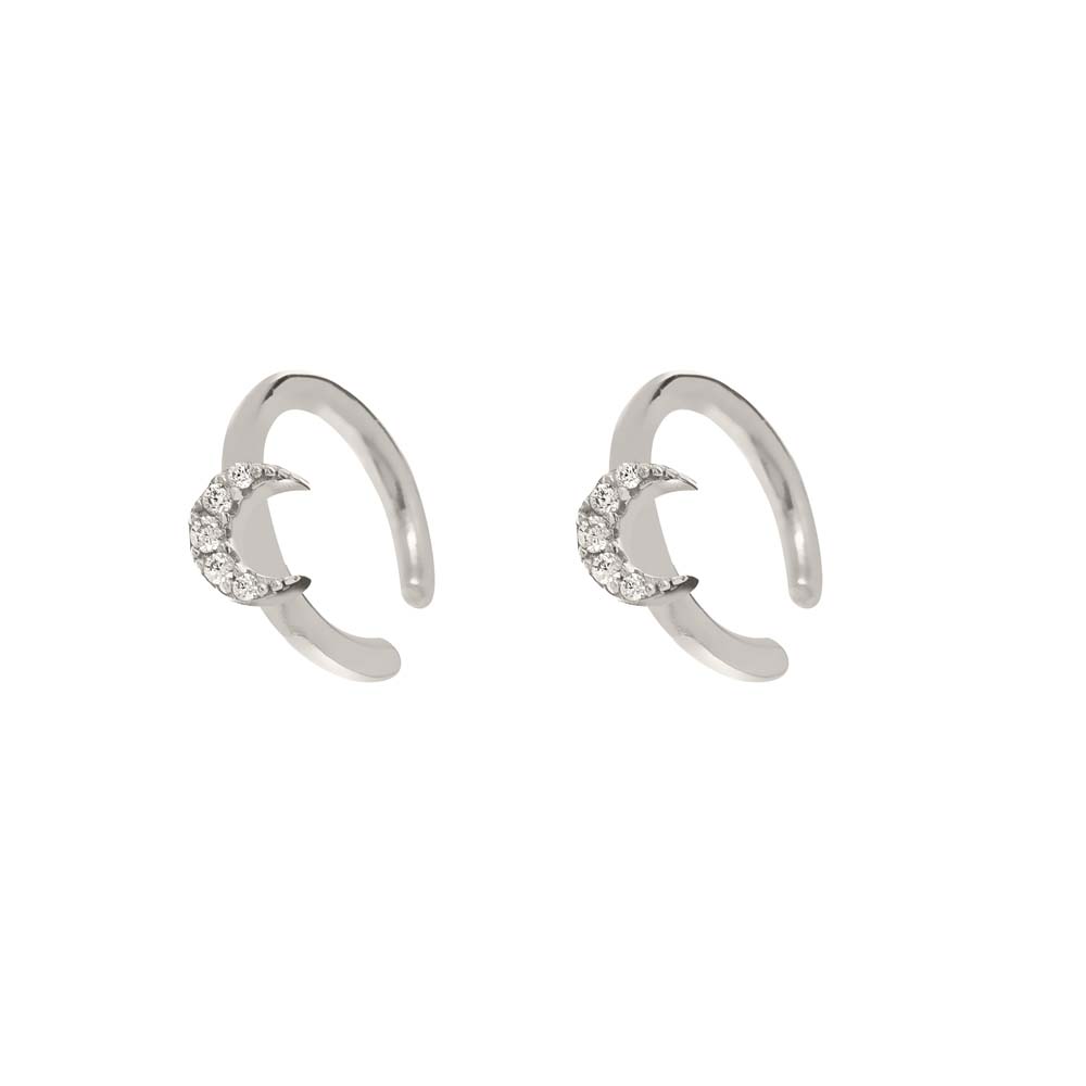 Tiny Moon Earcuff