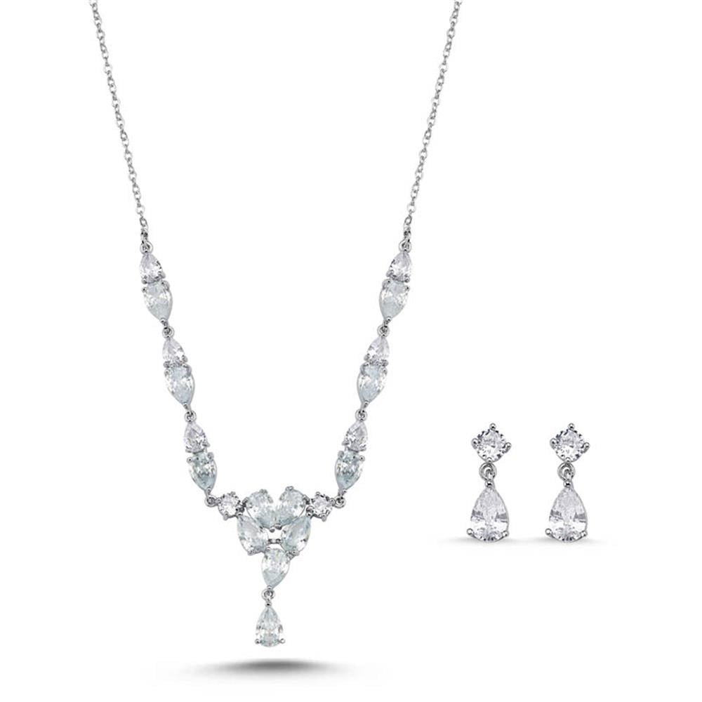 Twin Kolye Küpe Set