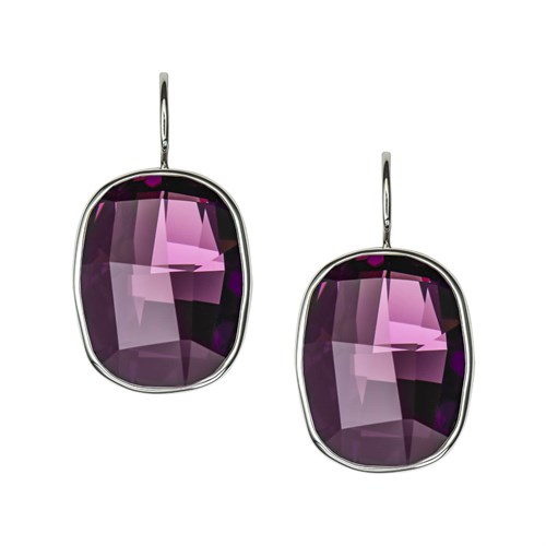 Dikdörtgen Swarovski Kristalli Küpe