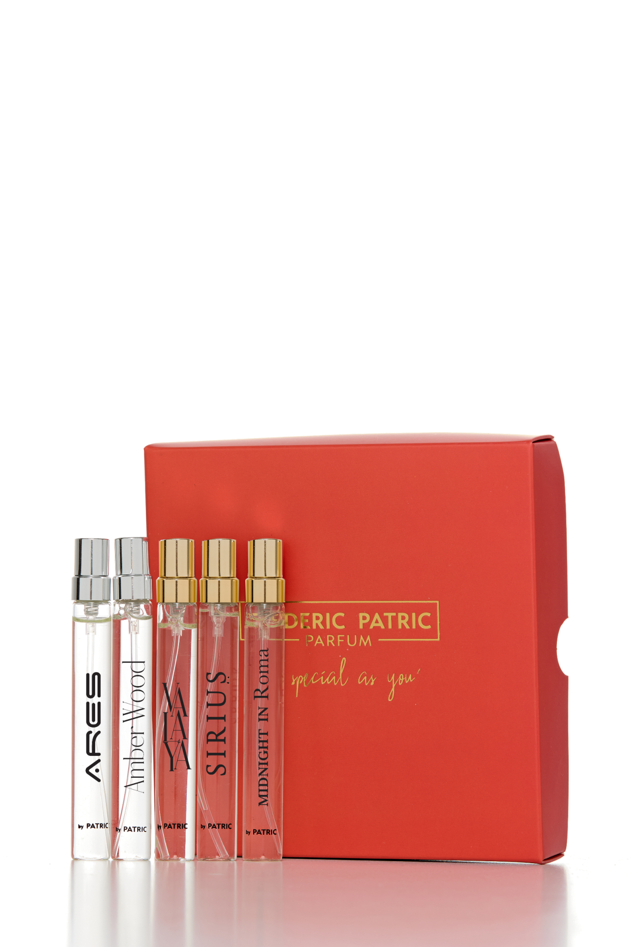 10 ML Kırmızı Discovery Set (Ares-AmberWood-Valaya-Sirius-Roma)