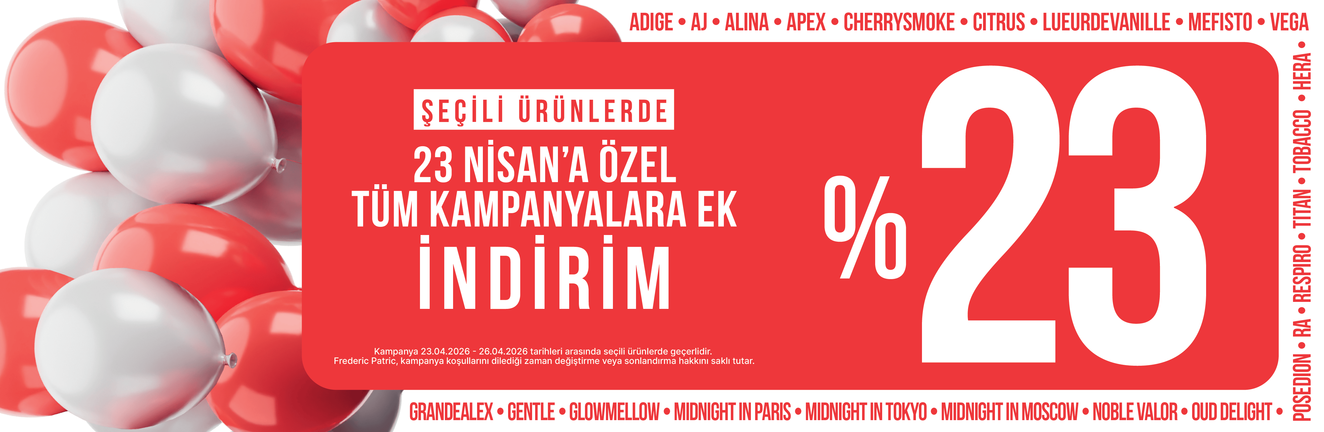 23 Nisan'a Özel Ekstra %23 İndirim
