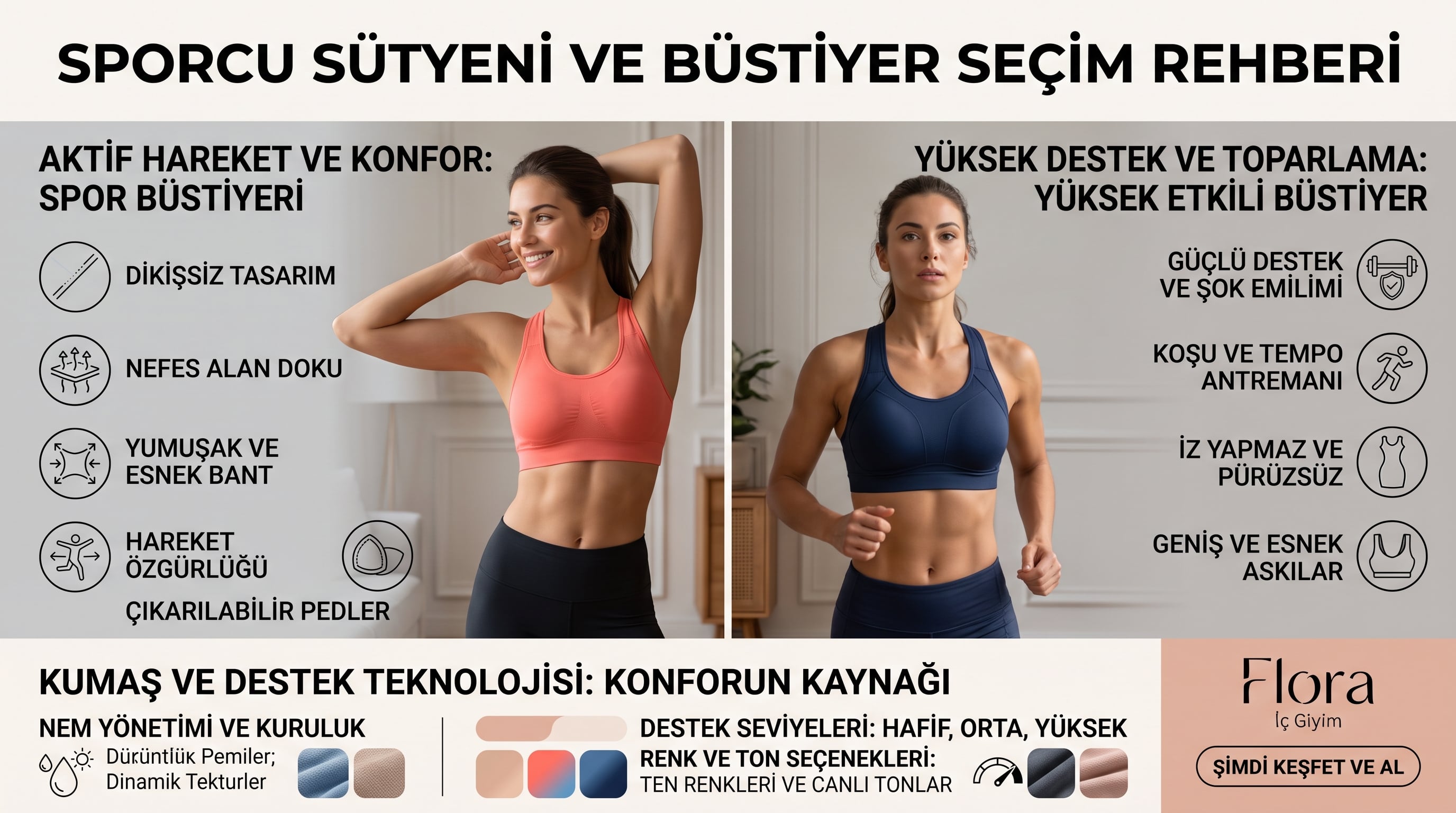 Spor Yaparken Neden Normal Sütyen Takılmaz? Doğru Sporcu Büstiyeri Seçim Rehberi