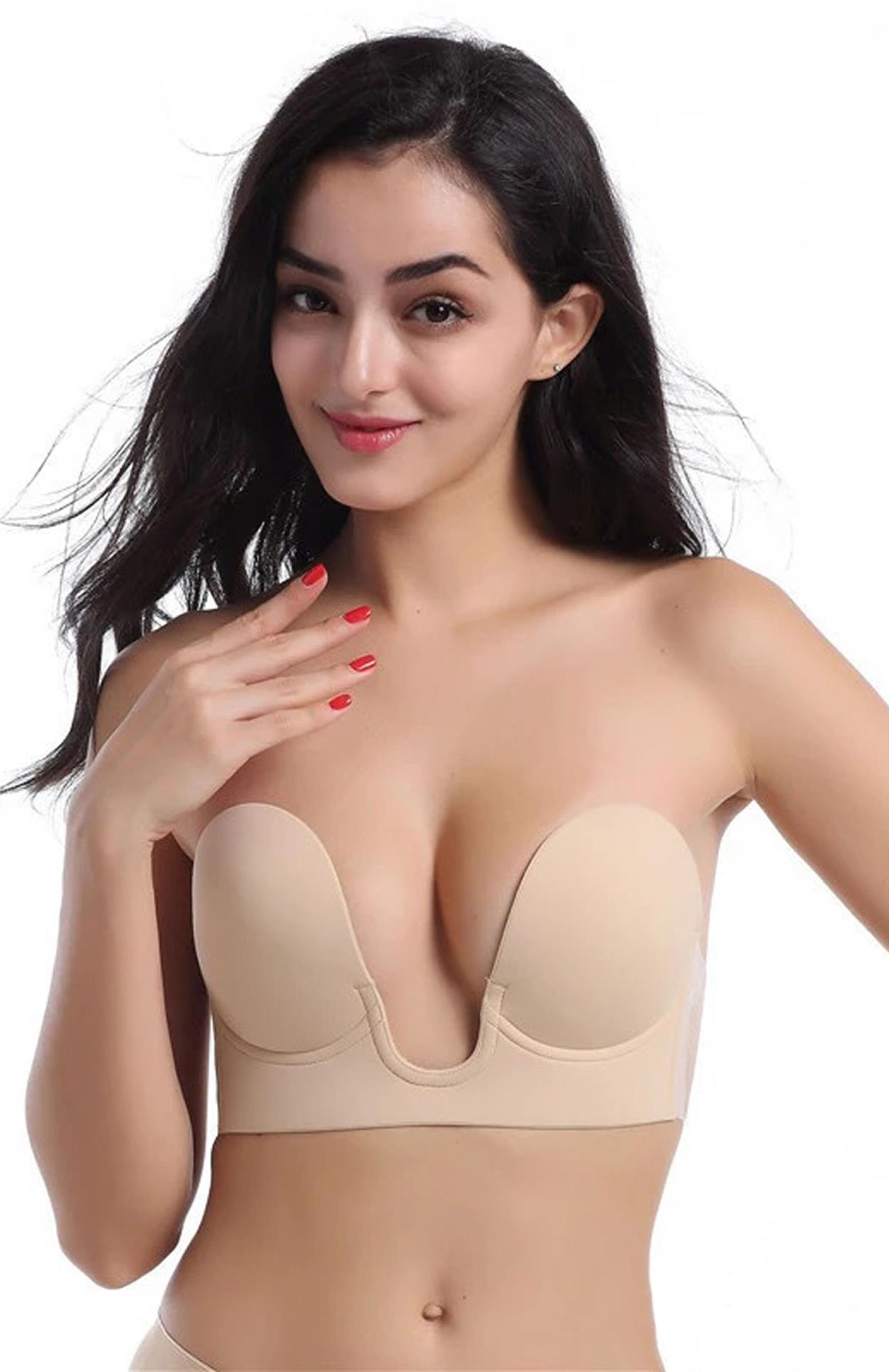 Dode Flora F.K. Lingerie Kadın Push Up Görünmez Kendinden Yapışkanlı Hayalet Büstiyer Sütyen 1309