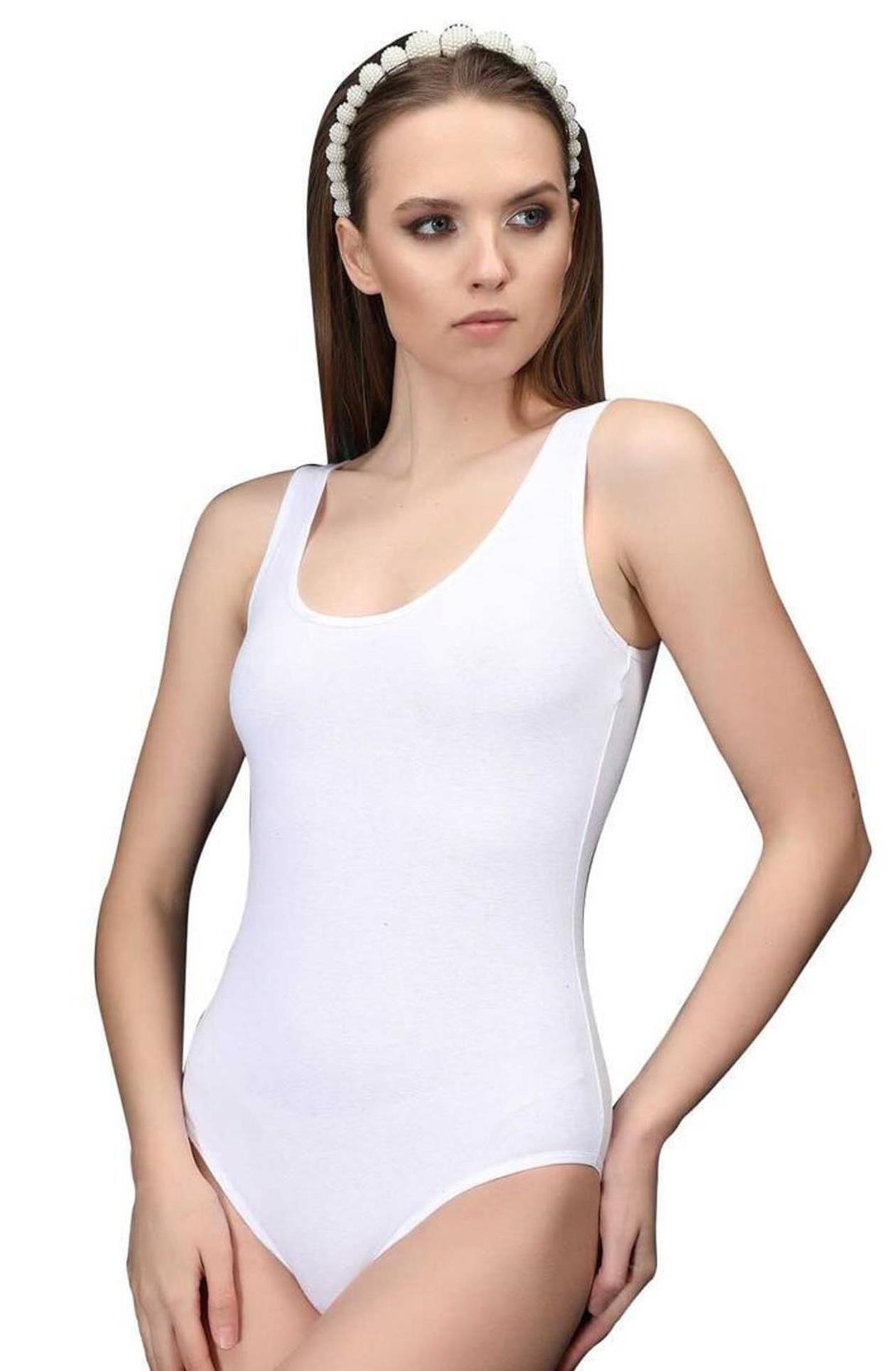 Elite Life SB-03-878 Kadın Dikişsiz Kalın Askılı Kancalı Slip Body