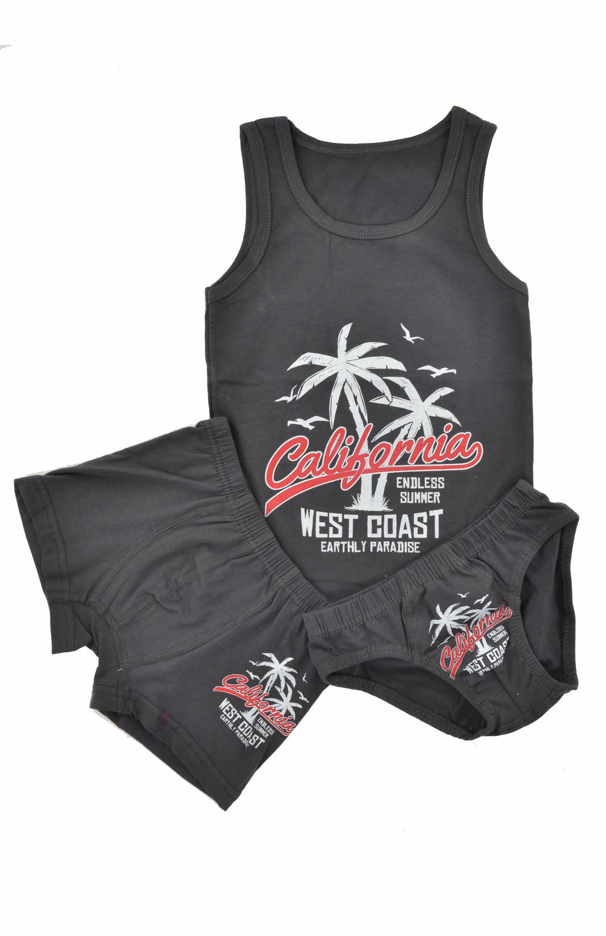 Erkek Çocuk California Atlet Külot Boxer Takım