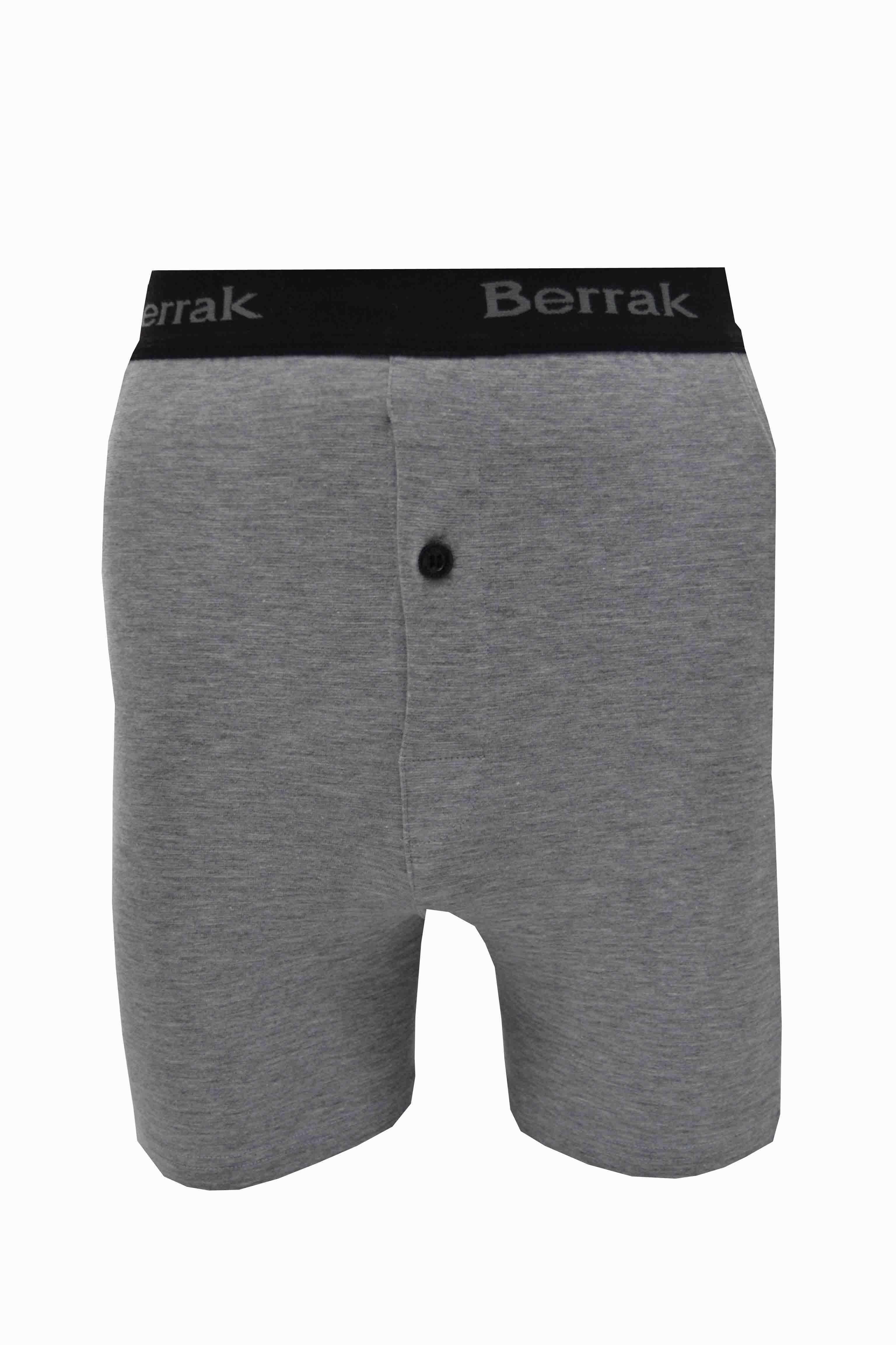 Erkek Likralı Düğmeli 3 Lü Boxer Berrak-1059