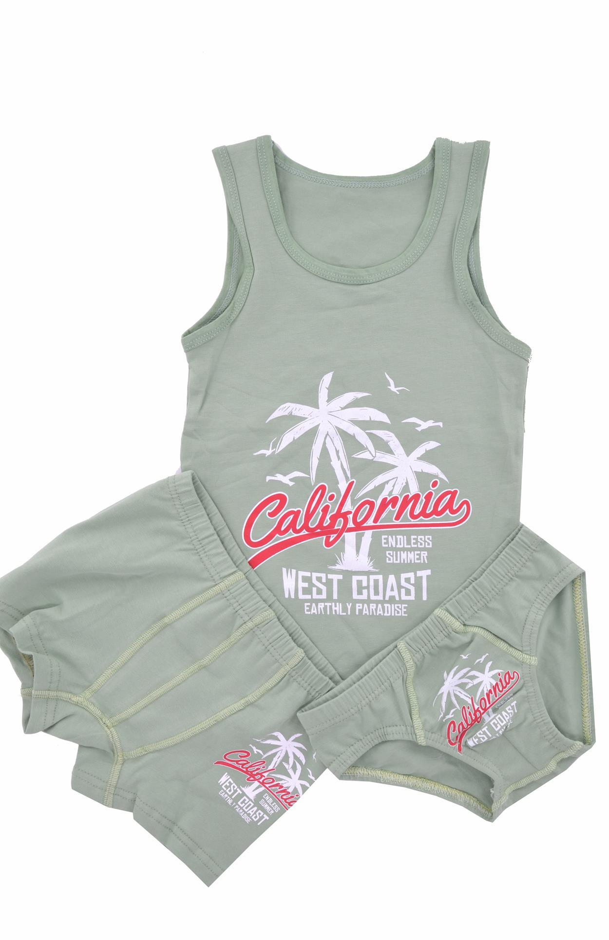 Erkek Çocuk California Atlet Külot Boxer Takım