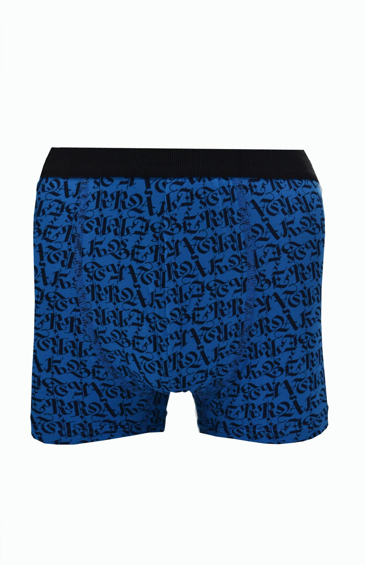 Erkek Desenli Likralı Penye 6 lı Boxer Berrak-4480
