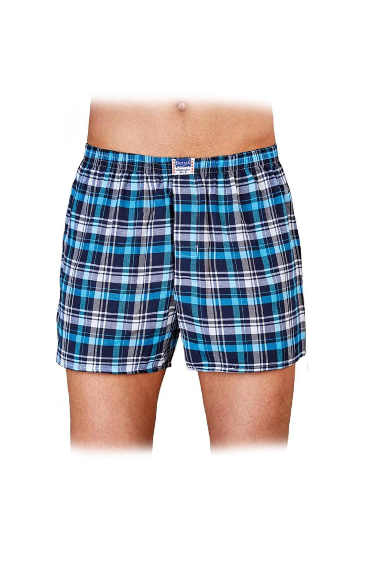 Erkek Desenli Poplin Boxer Berrak-1052