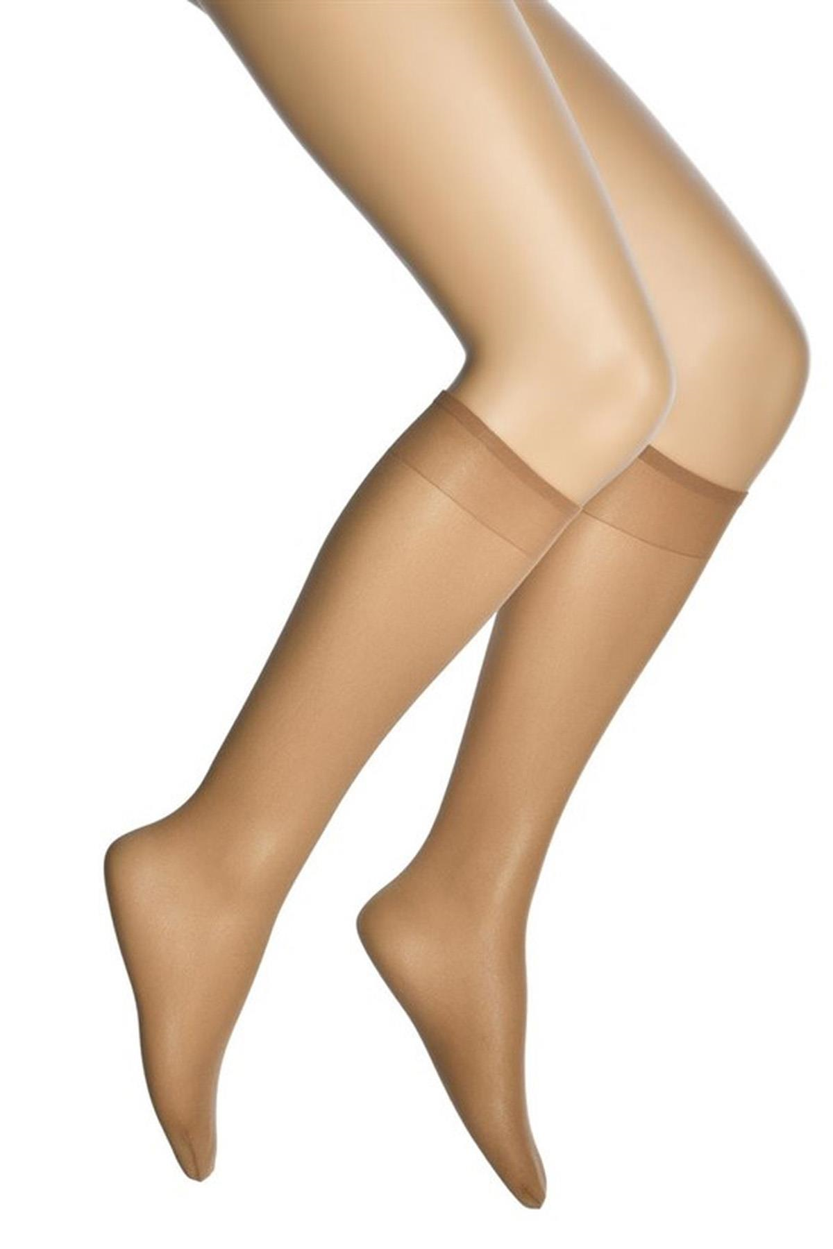 Kadın Dizaltı Pantolon Çorap Great Fit Kaçmaz Esnek Dayanıklı 30 Den Dore - FLR794