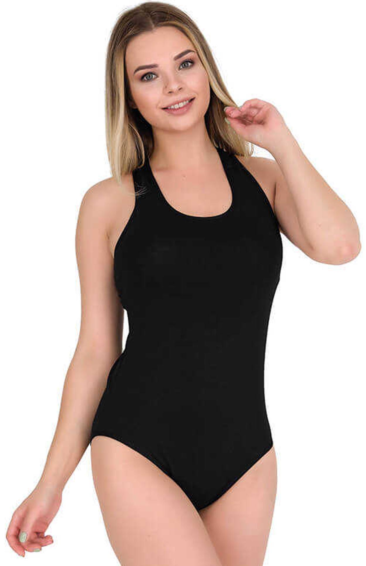 Kadın Rambo Çıtçıtlı Body Atlet Berrak-8011