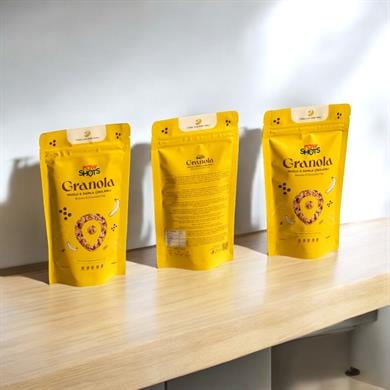 Sağlıklı AtıştırmalıkRawShots Muzlu & Damla Çikolatalı Granola 300g x 3 Avantajlı Paket