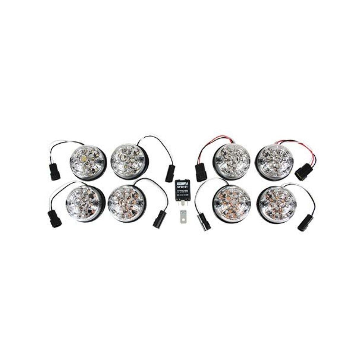 Defender Led Sinyal Stop Park Lamba Seti Beyaz Camlı GL1191