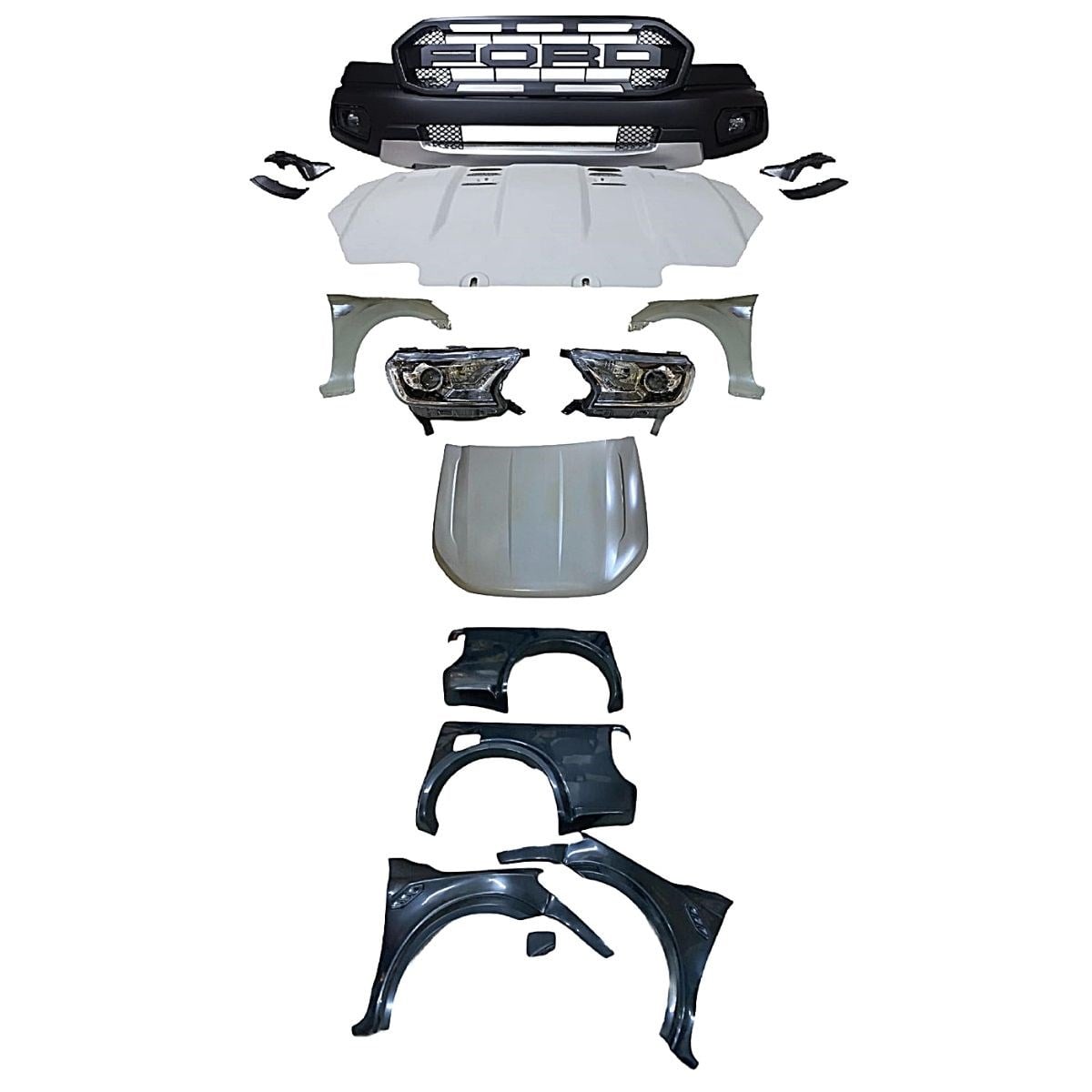 Ford Ranger Raptor Görünüm 2012-2015 İçin 2020 Raptor Görünüm Seti