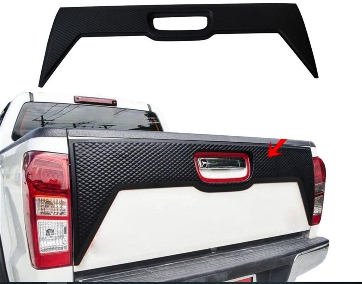ISUZU DMAX BAGAJ KAPI KAPLAMASI SİYAH RENK 2016 SONRASI
