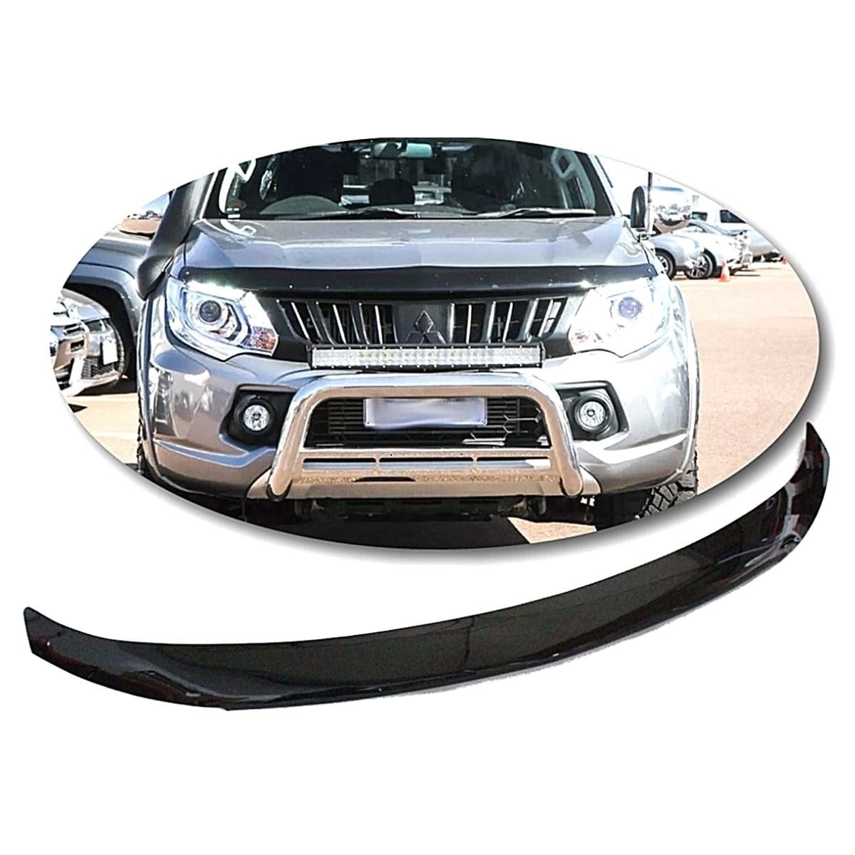 Mitsubishi L200 Kaput Rüzgarlığı Siyah  Renk 2015-2018