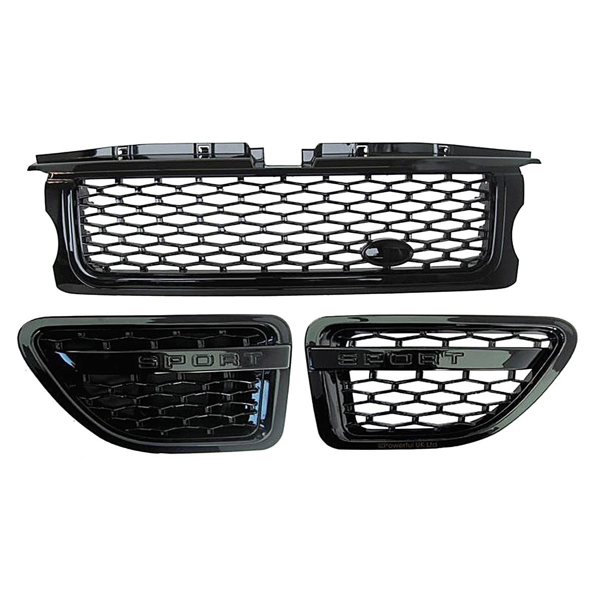 Range Rover Sport Ön Panjur Ve Yan Panjur Seti 2006 2009 Uyumlu DHB500062-11