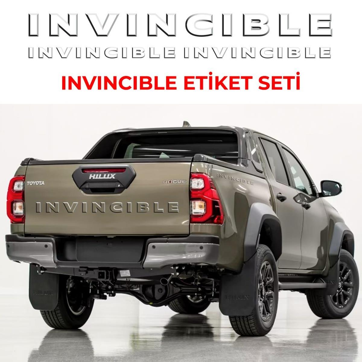 Toyota Hilux İnvincible Etiket Seti 2019 2025