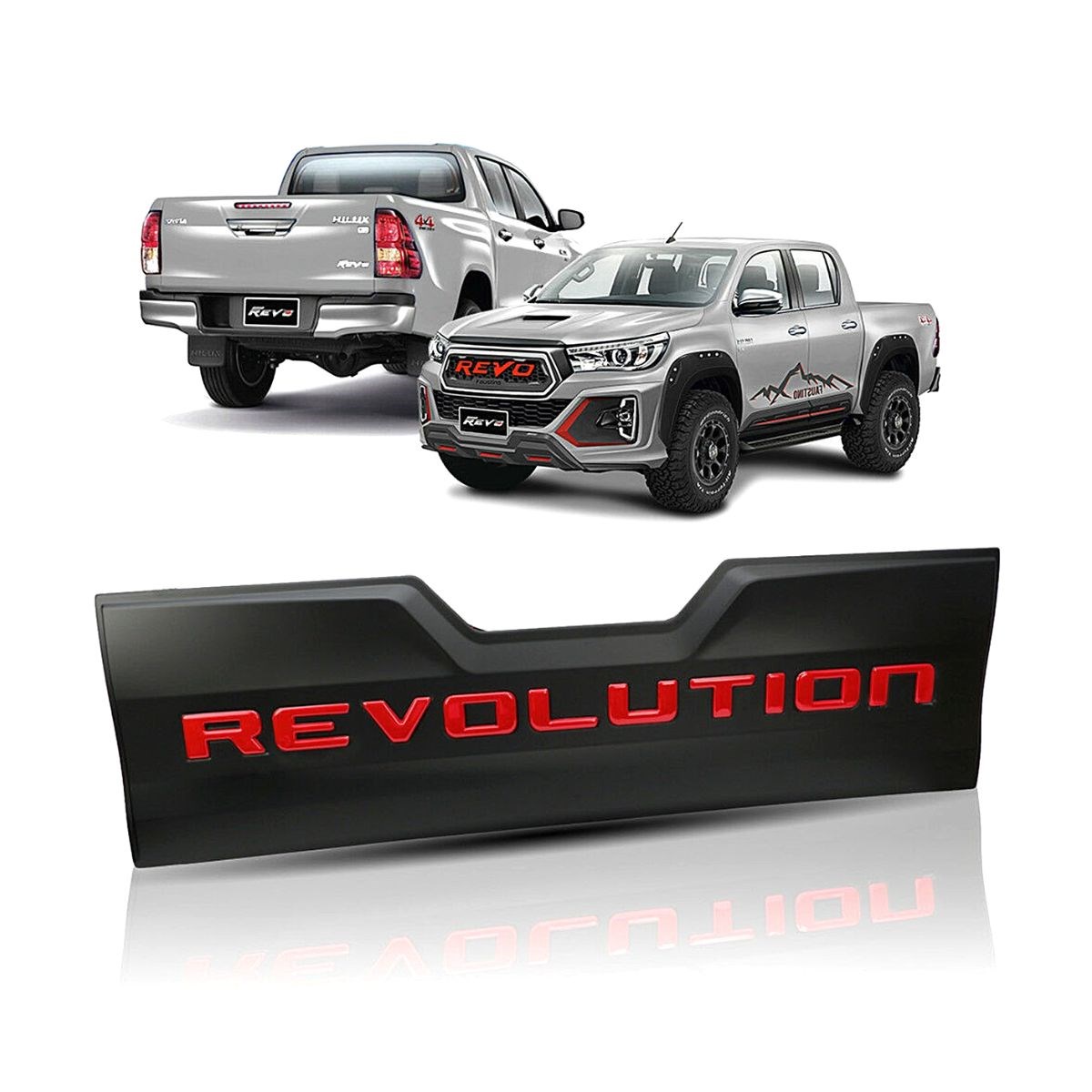 Toyota Hilux Revo Bagaj Kapı Kaplaması 2015-2019