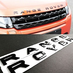 Range Rover Evoque Kaput Yazısı Parlak Siyah