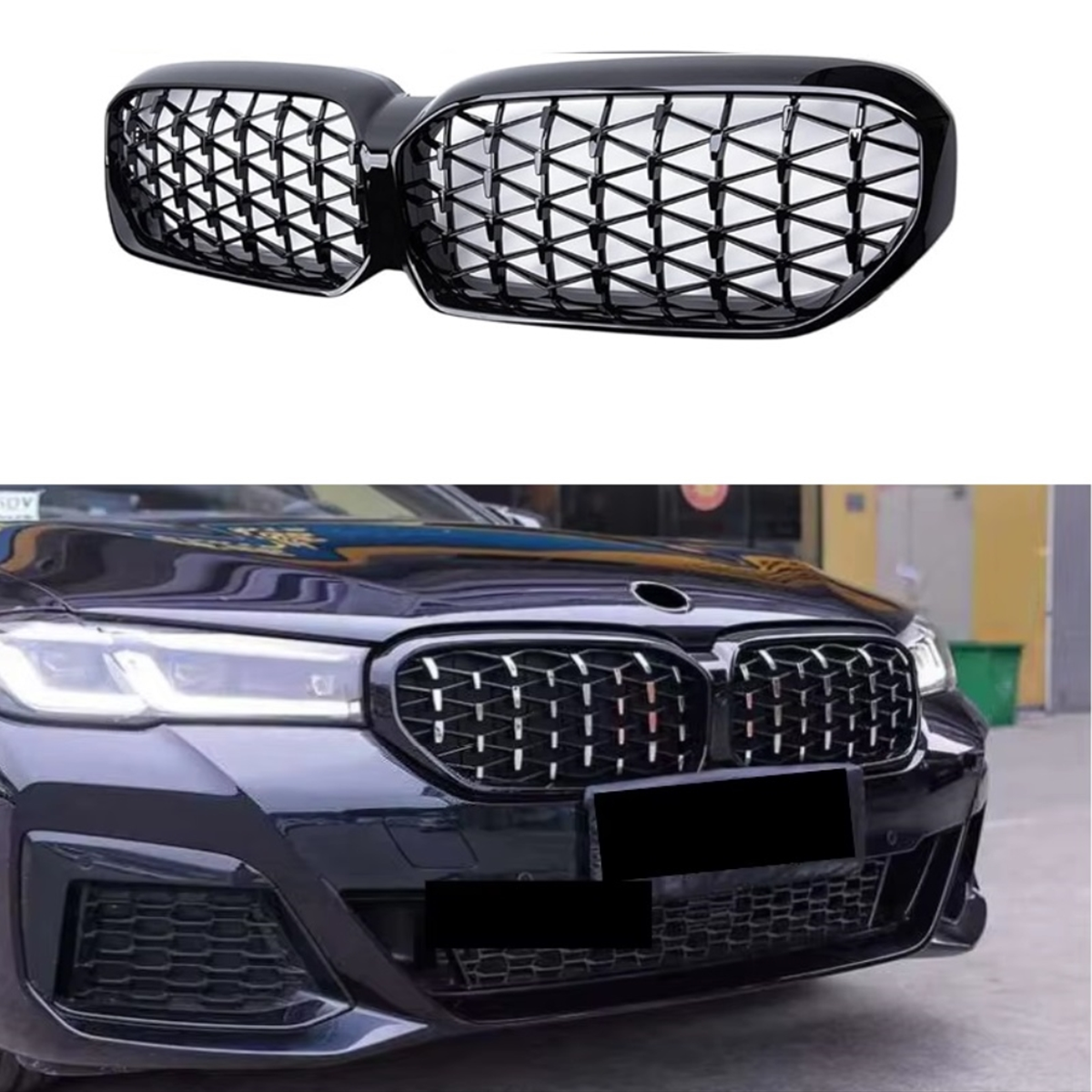 Bmw G30 Ön Izgara Lci Diamond Panjur 2020 2021 2022 2023