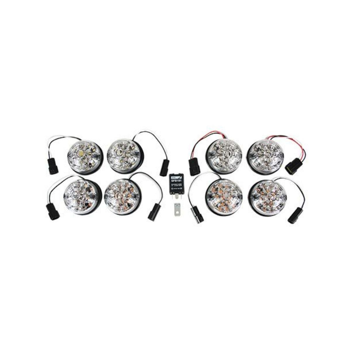 Defender Led Sinyal Stop Park Lamba Seti Beyaz Camlı GL1191