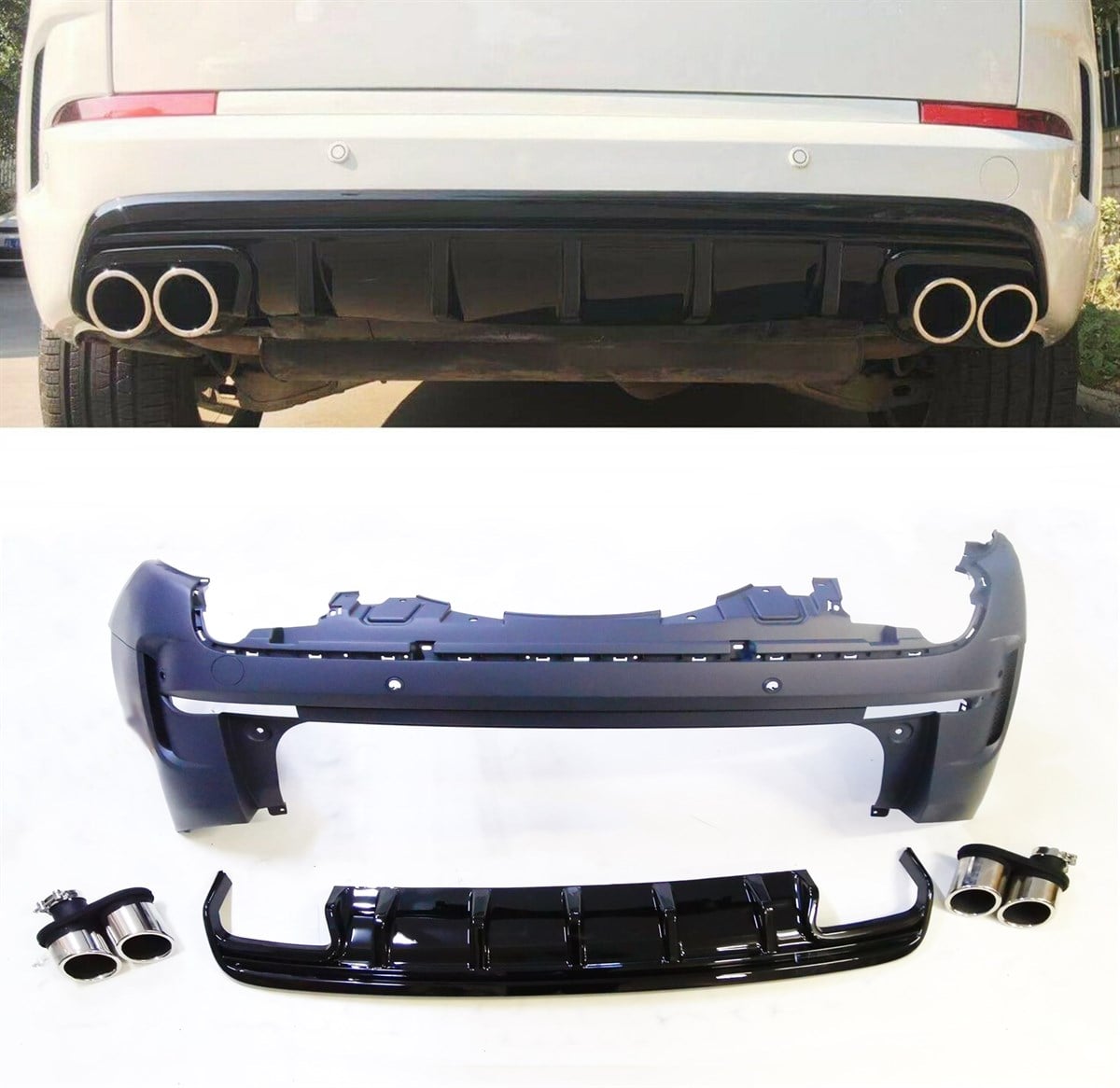 Land Rover Discovery Sport Arka Tampon Egzoz Çıkışlı Dynamıc