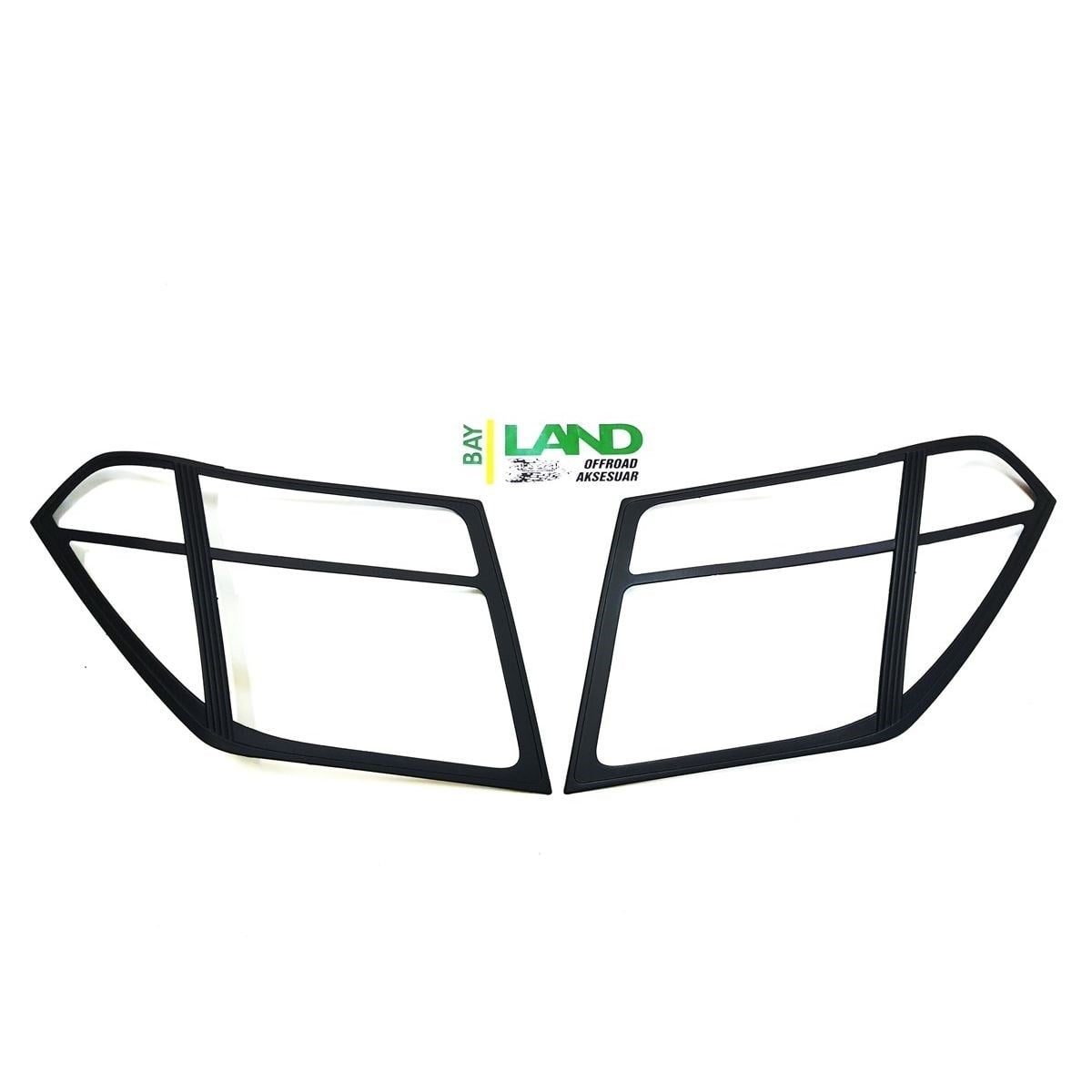 Nissan Navara Ön Far Çerçevesi Sağ Sol Set Siyah 2006-2010