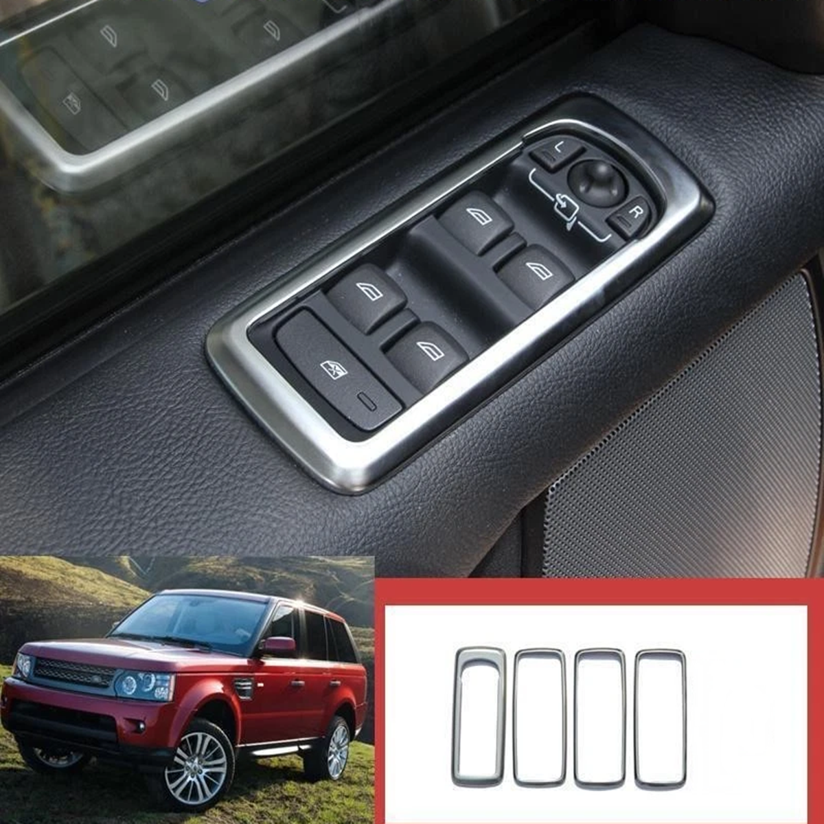 Range Rover Sport Discovery 4 Cam Açma Anahtar Kaplama Seti