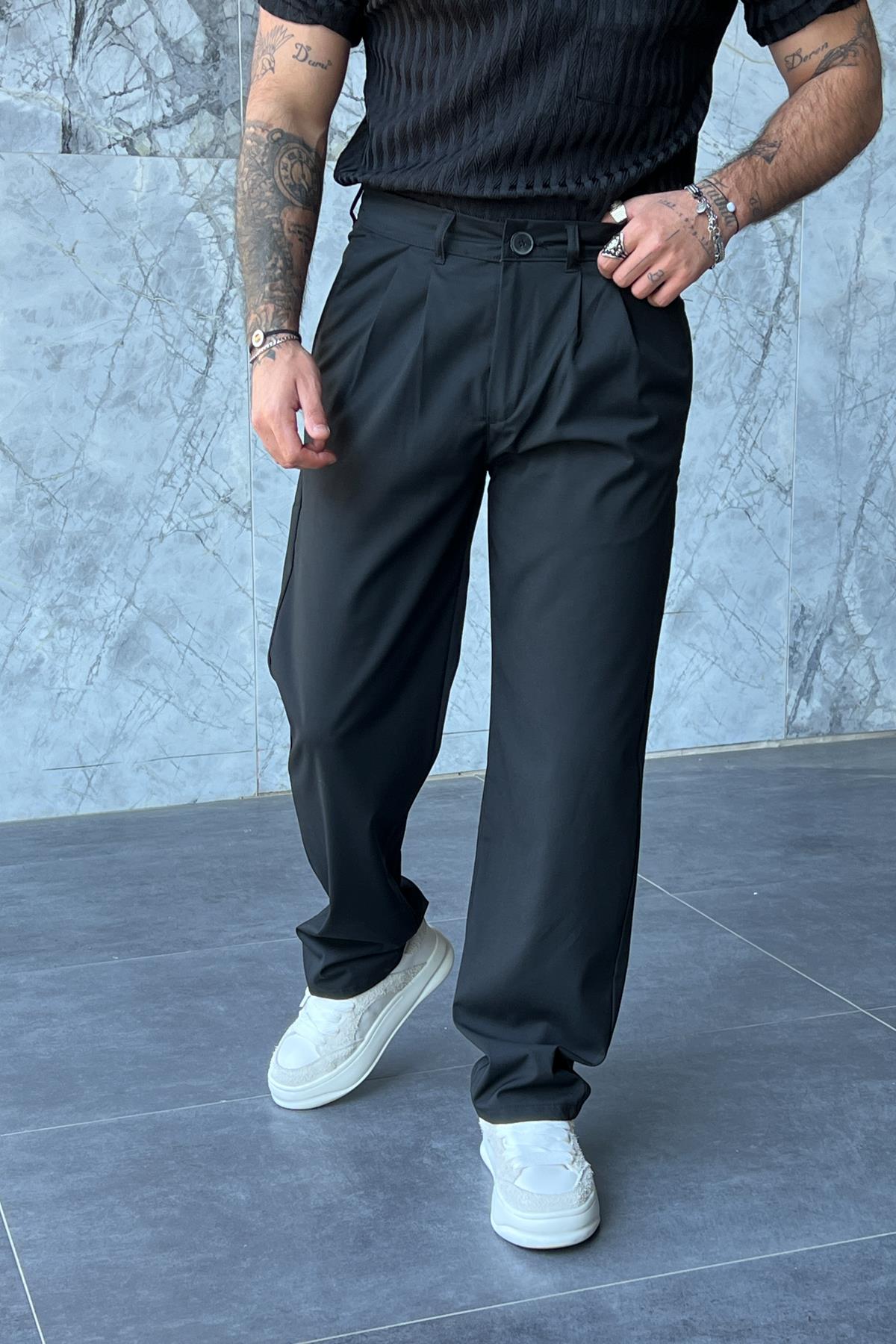 Klasik Kumaş Baggy Pantolon
