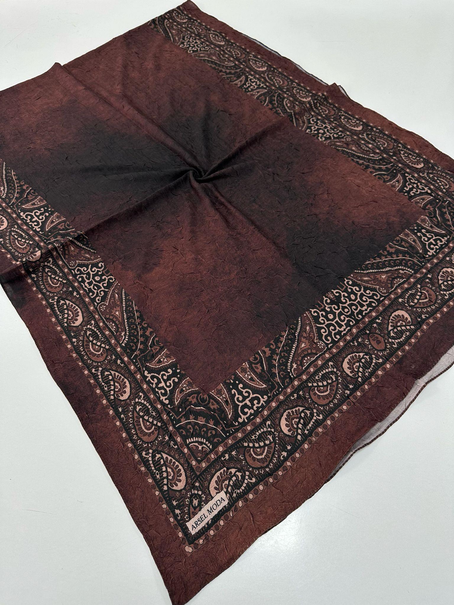 ARSEL MODA Desenli Kraş Şal BCA0605