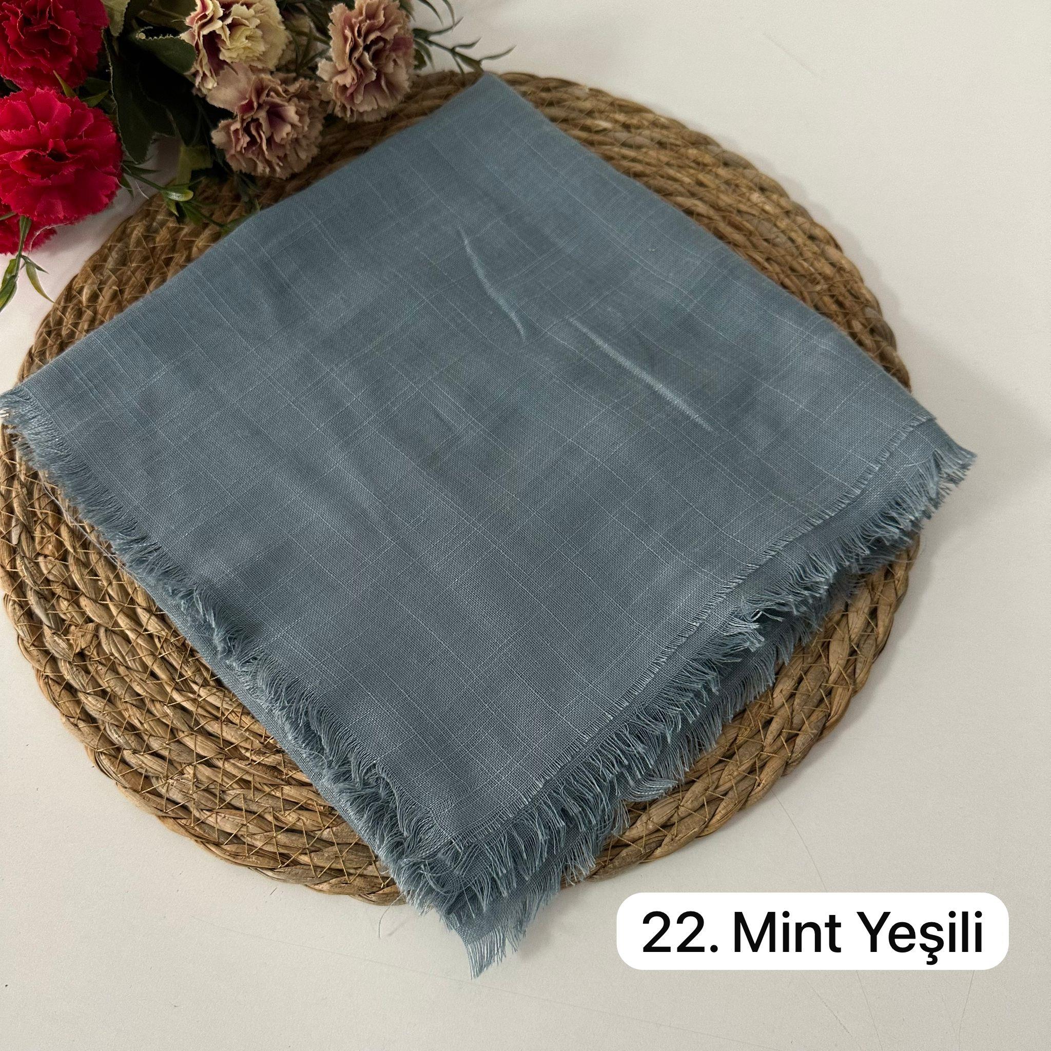 Arsel Moda Düz Renk Flamlı Eşarp Bebe Mavisi KBR0522