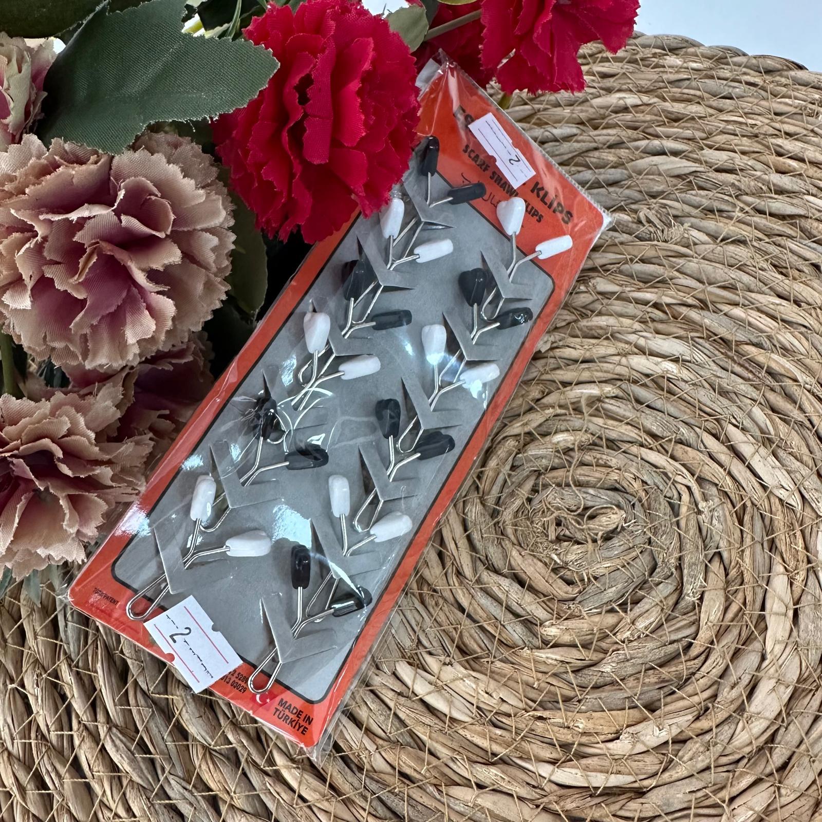ArSel Moda Eşarp Aksesuar Şal Klipsi 12'li Paket BKD0102
