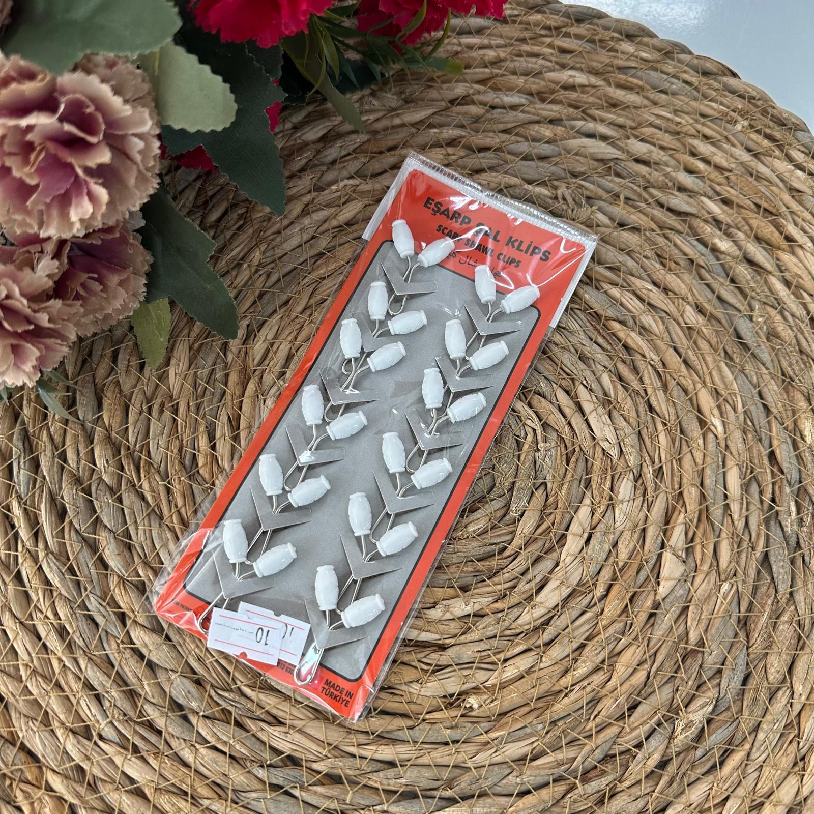 ArSel Moda Eşarp Aksesuar Şal Klipsi 12'li Paket BKD0110