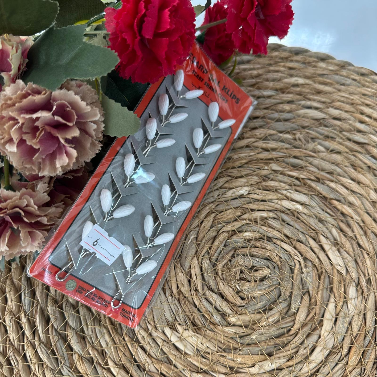 ArSel Moda Eşarp Aksesuar Şal Klipsi 12'li Paket BKD0106