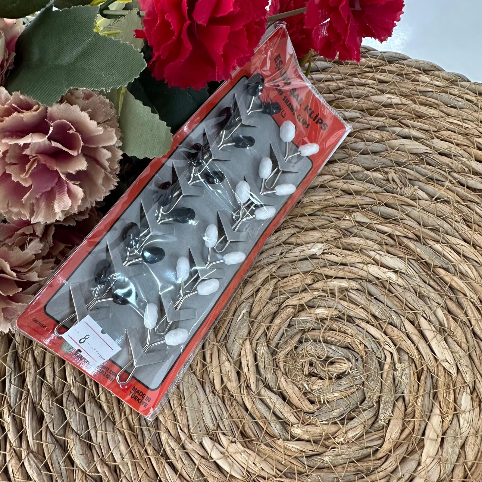 ArSel Moda Eşarp Aksesuar Şal Klipsi 12'li Paket BKD0108