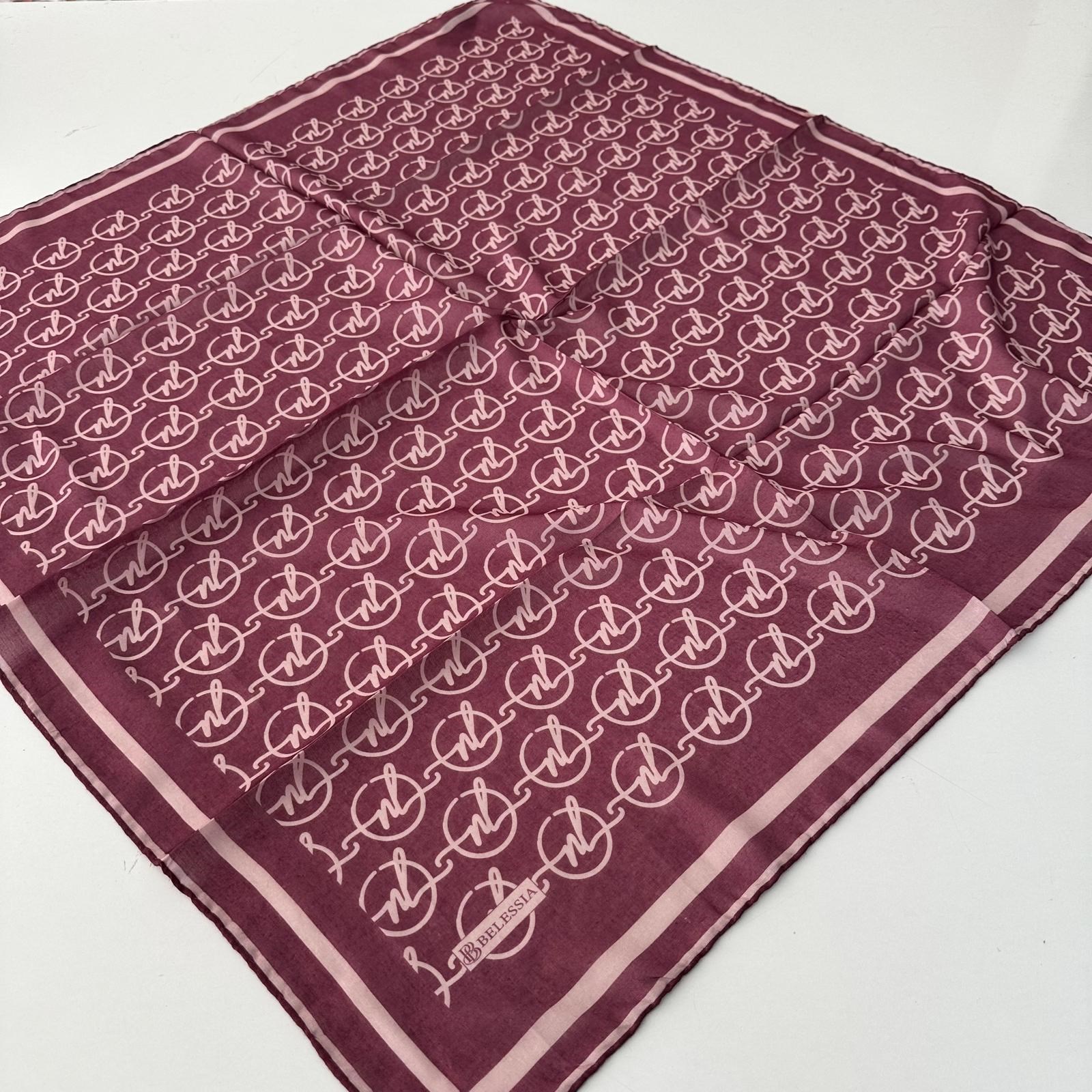 Belessia Soft Natural Serisi Eşarp Koyu Pembe  BBC0405