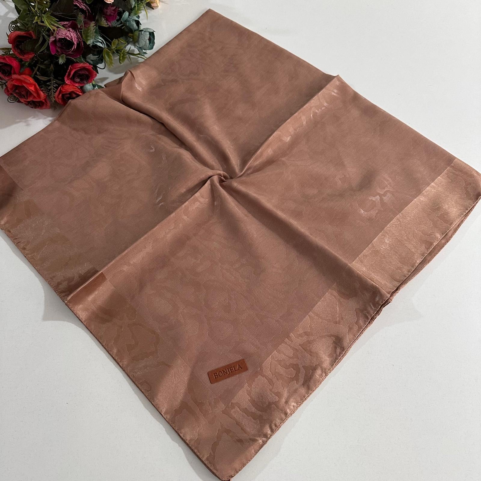 Bonjela Lento Eşarp Leopar Desen Moka LNT0205