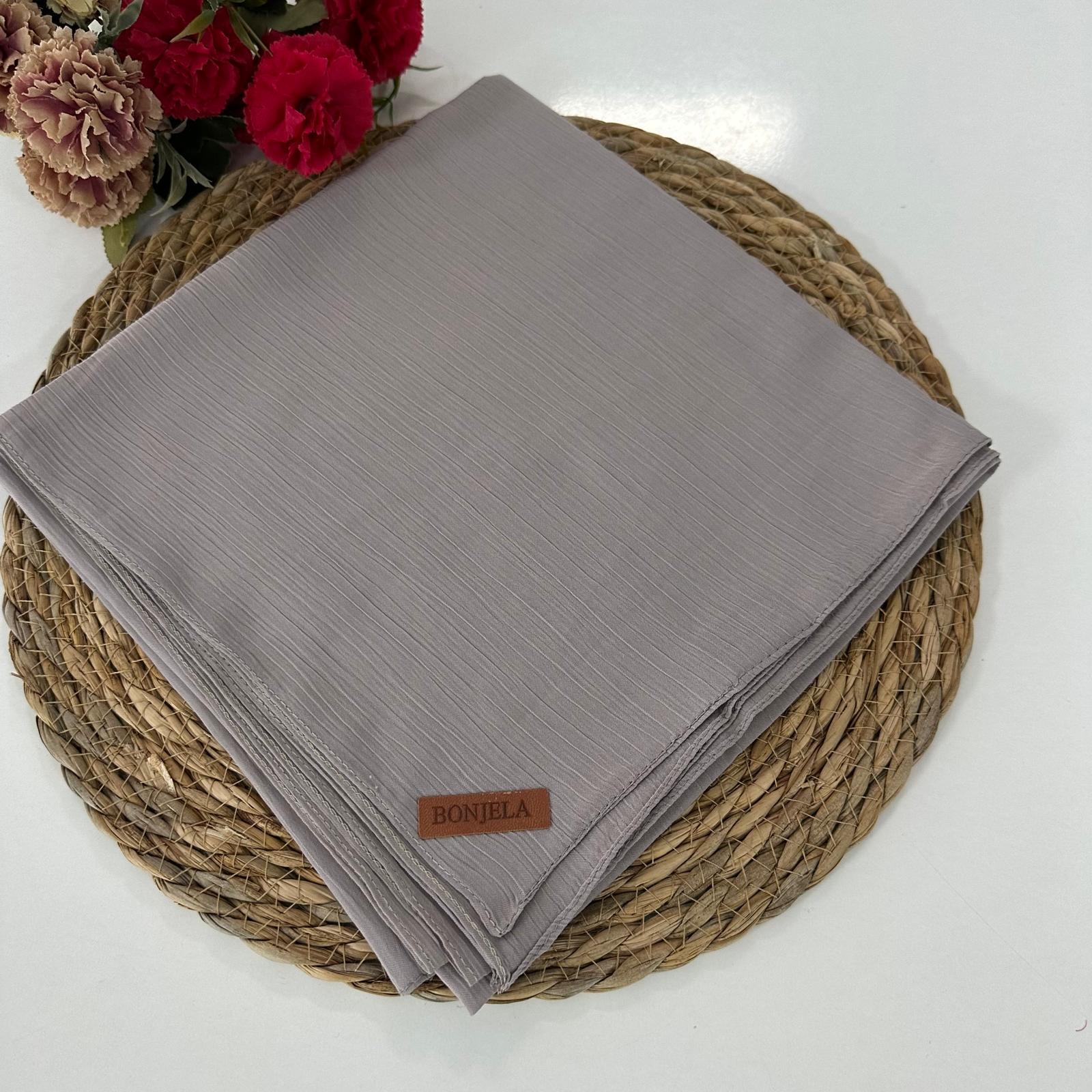 Bonjela Soft Krinkıl Eşarp Gri NSY0208