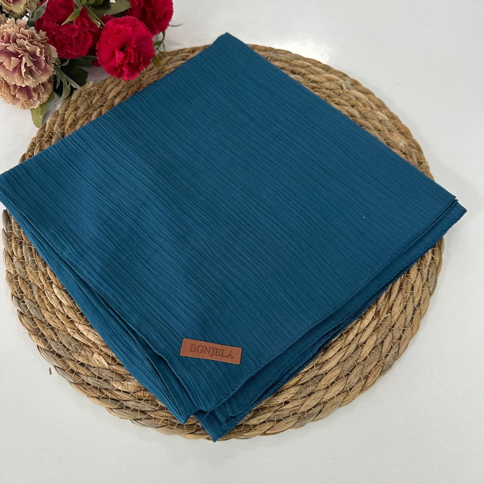 Bonjela Soft Krinkıl Eşarp Petrol NSY0226