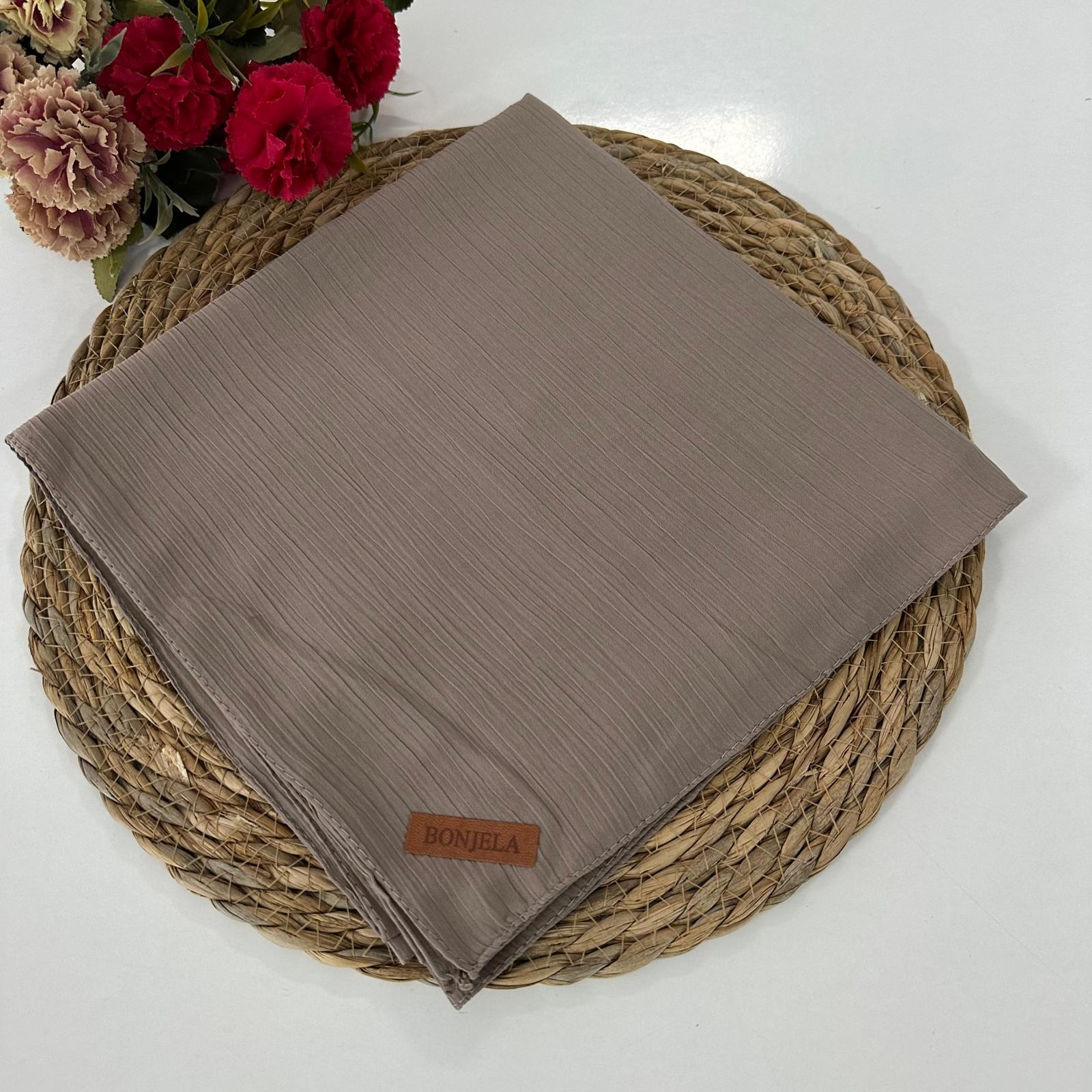 Bonjela Soft Krinkıl Eşarp Vizon NSY0205