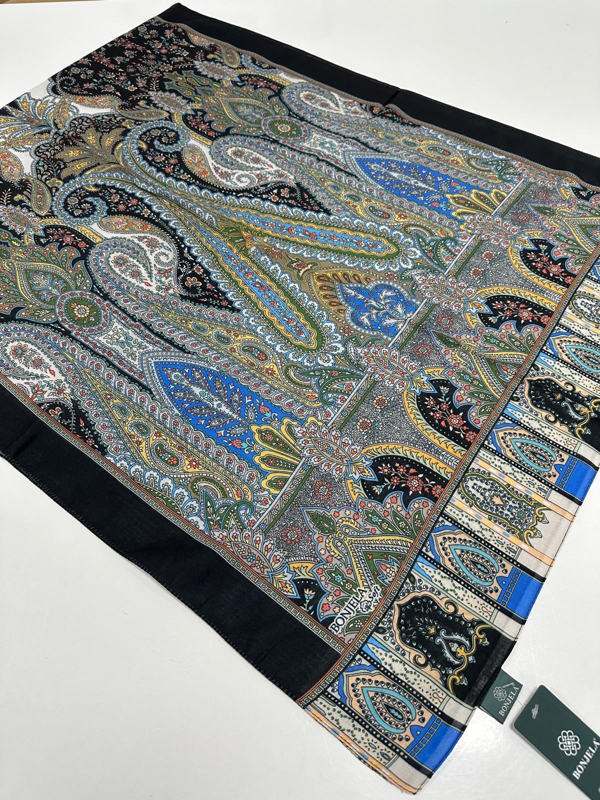 Bonjela Soft Pamuklu Şal Etro Desen LBS1119