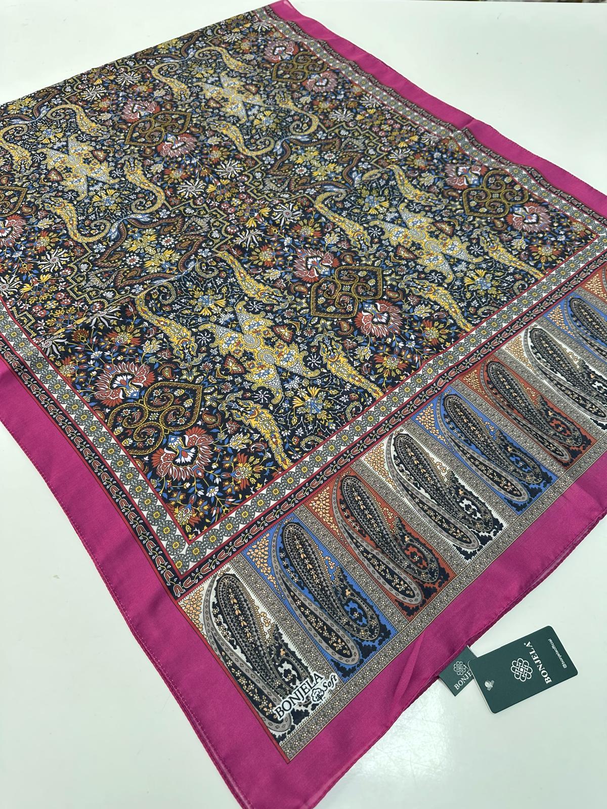 Bonjela Soft Pamuklu Şal Etro Desen LBS1809