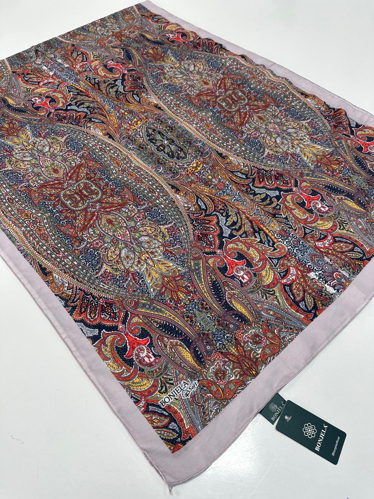 Bonjela Soft Pamuklu Şal Etro Desen LBS1903