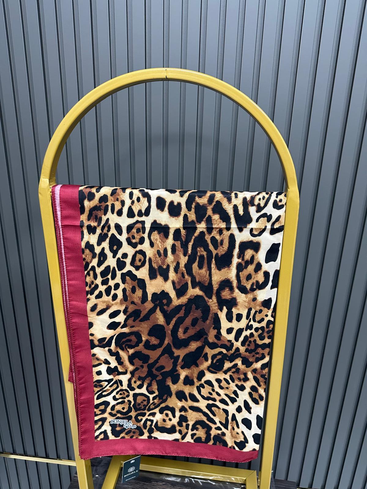 Bonjela Soft Pamuklu Şal Leopar Desen LBS1010