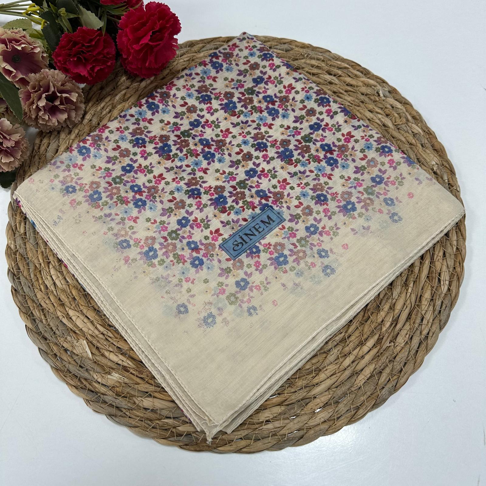 Çiçekli Dikişli Yazma DY0401