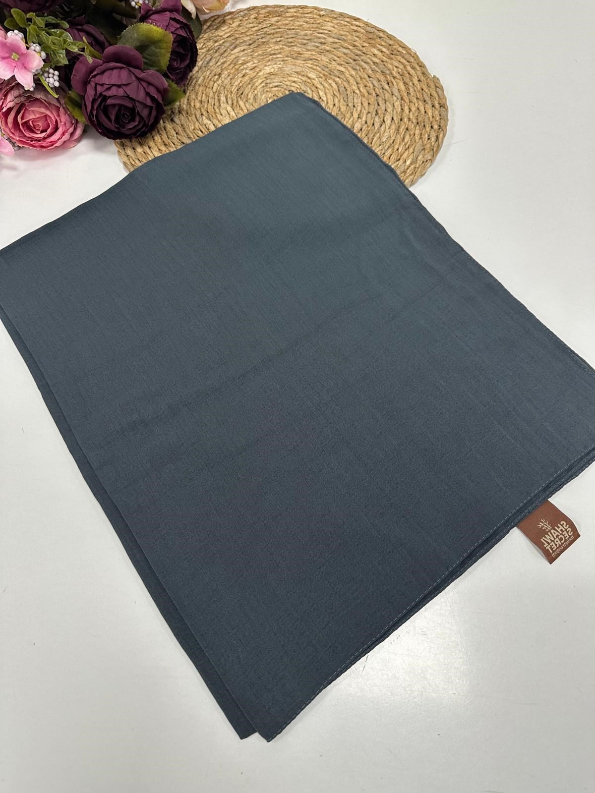 Doğal Bambu Şal Koyu Gri  SWL0114